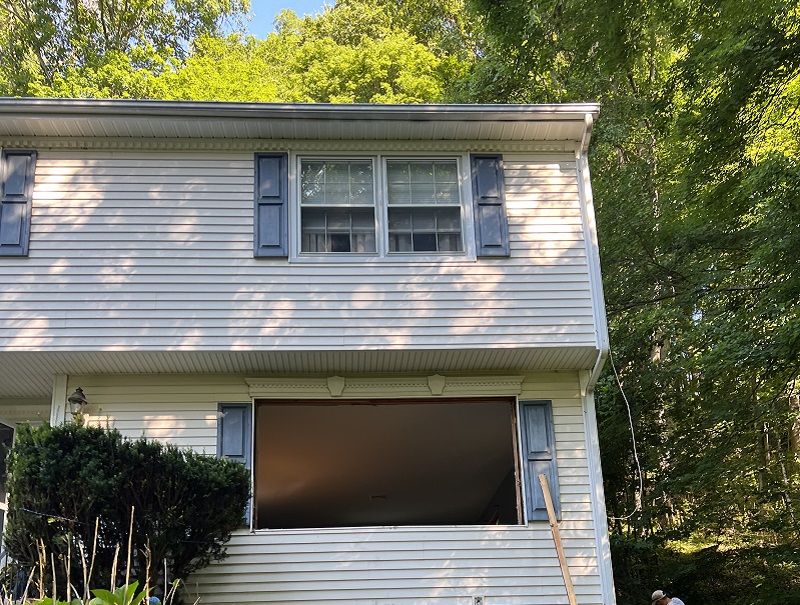 Clear around the windows to install new window